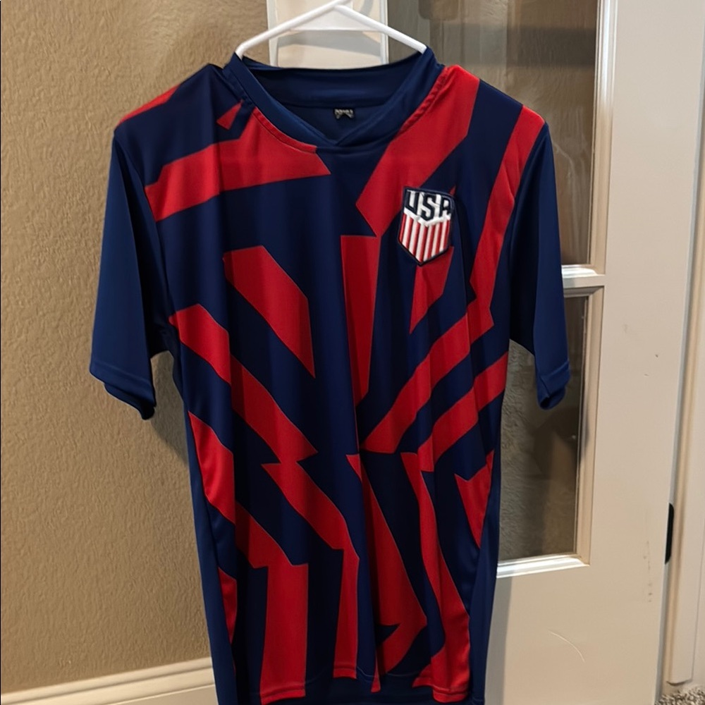 USA Kids Soccer Jersey - Red and Blue